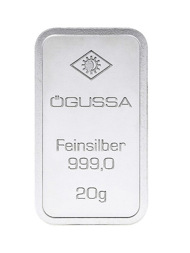 ÖGUSSA Feinsilber Barren 20 Gramm