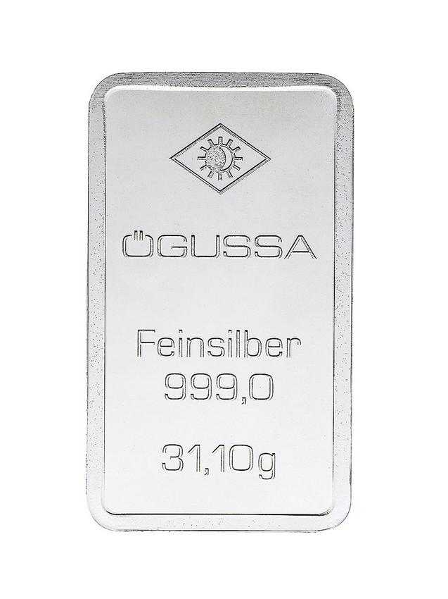 ÖGUSSA Feinsilber Barren 31,1 Gramm