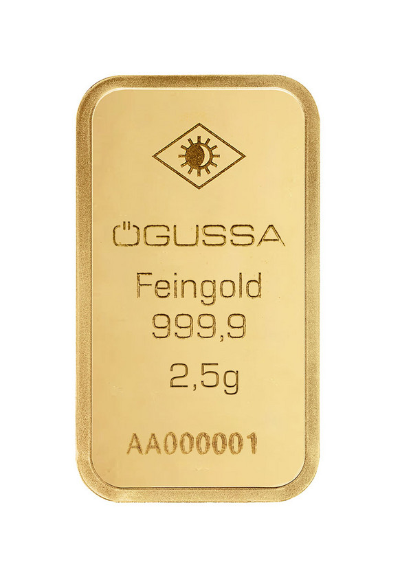 ÖGUSSA Feingold Barren 2,5 Gramm