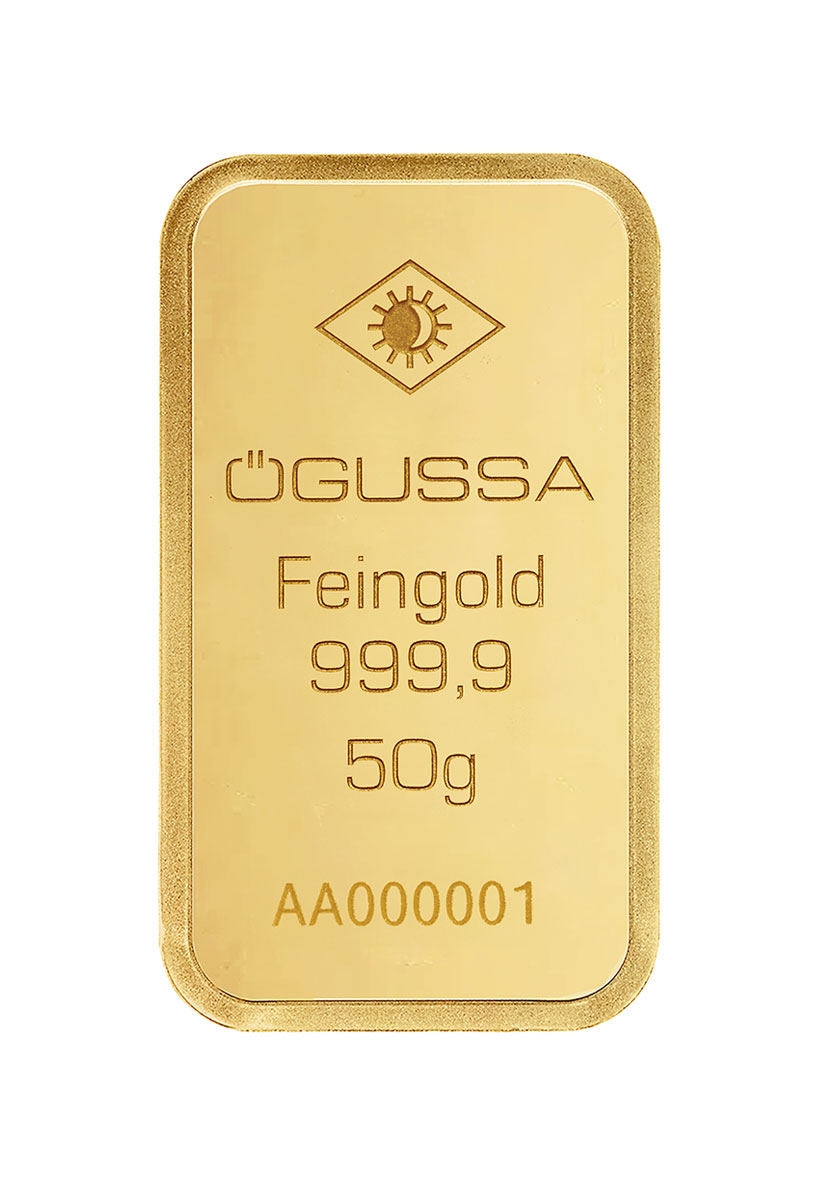 ÖGUSSA Feingold Barren 50 Gramm